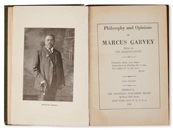 (GARVEY, MARCUS.) GARVEY, AMY JACQUES; EDITOR. Philosophy and Opinions of Marcus Garvey.